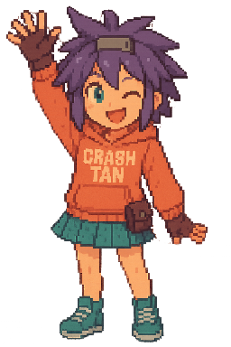 CrashTan Hello Mascot