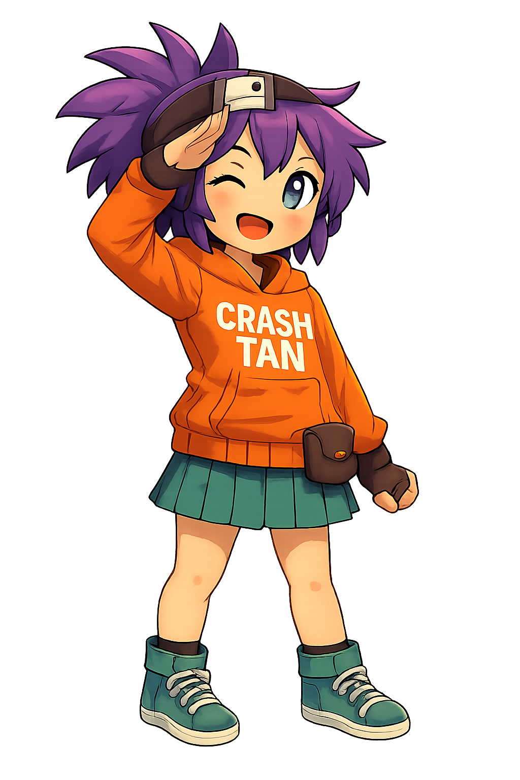 Crash-tan™, mascot with a heart of gold